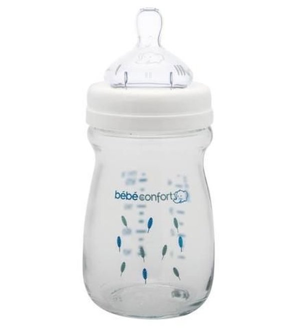 Bebe Confort - Biberon Maternity en verre 130 ml - Indians Blanc (0-6M +) – Image 2
