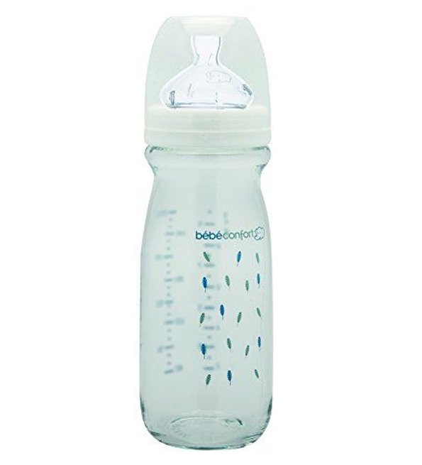 Bebe Confort - Biberon Maternity en verre 270 ml - Indians Blanc (0-12M +)