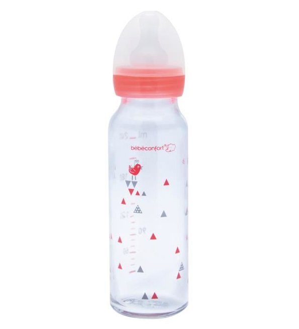 Bebe Confort - Biberon en verre 240 ml - Sport (0-12M +)