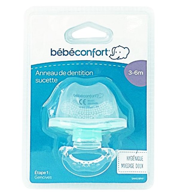 Bébé conf anneau dentition suc etape 1 3-6m