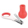 BéBé confort coupe-ongle ergonomique avec base rouge 1m+
