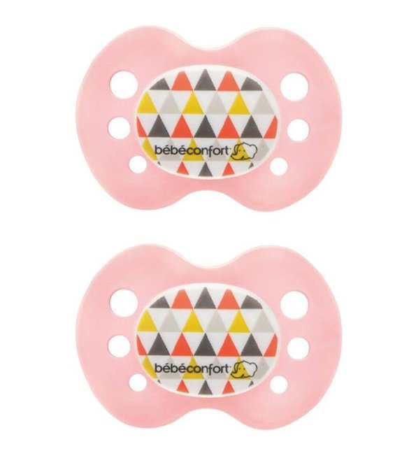 Bebe Confort - Sucettes réversibles en silicone (x2) - Rouge (0-6M +) – Image 2