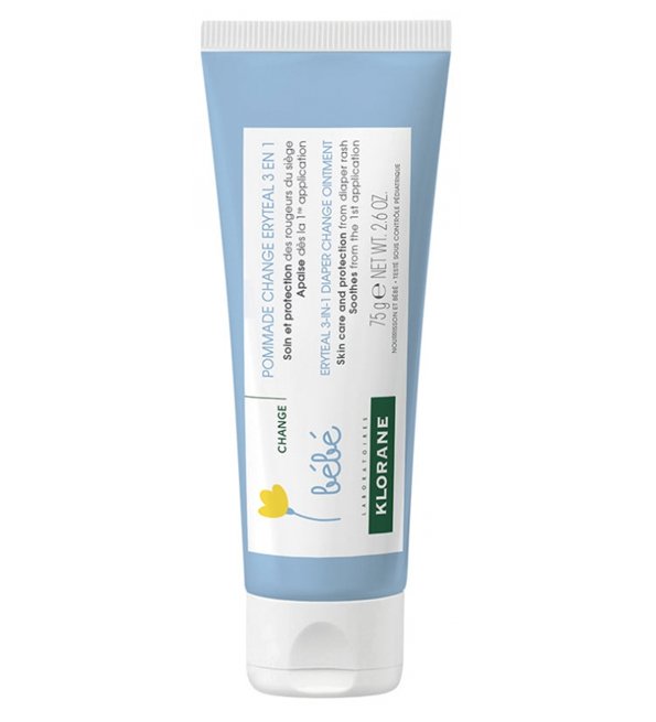 Klorane Bébé Pommade Change Eryteal 3 en 1 - 75 G