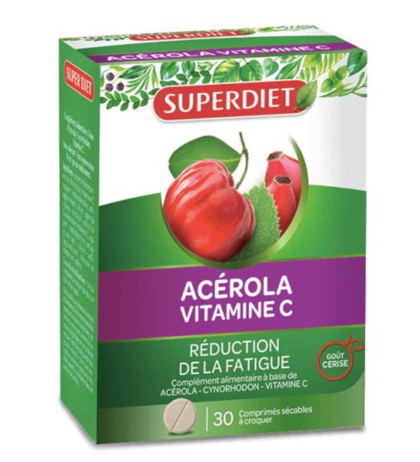 Super Diet Acerola Vitamine C - 30 Comprimés