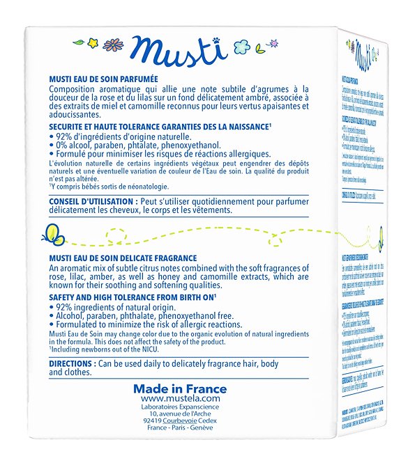 Mustela Musti Eau de Soin Parfumée - 50 ml – Image 2