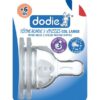 Dodie - Tétines col large (6M +) 3 vitesses Débit 3 (X2)