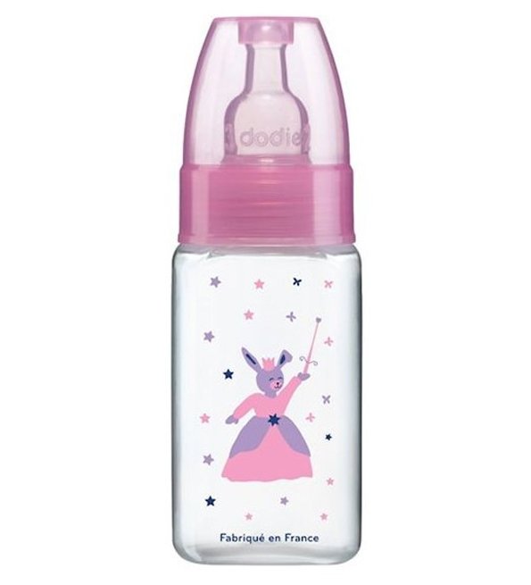 Dodie - Mon Biberon Rose princesse - Col étroit - 150 ml
