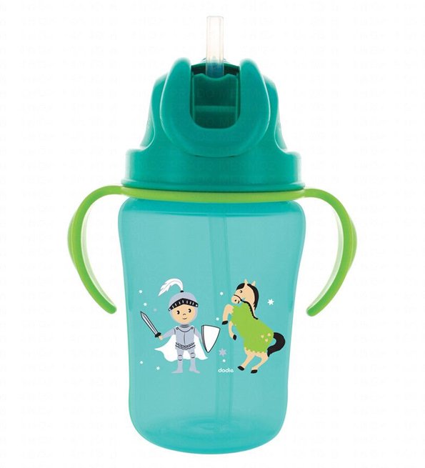 Dodie - Tasse paille (18M+) Vert - 350 ml