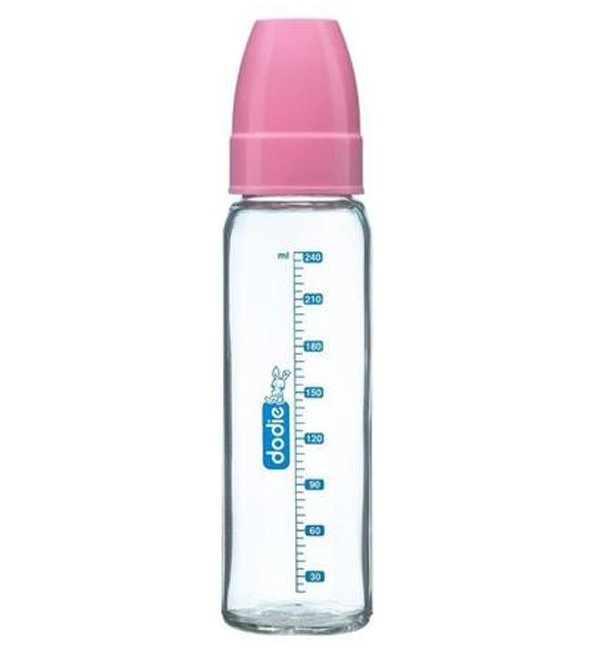 Dodie - Mon Biberon Verre Rose - 240 ml