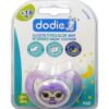Dodie - Sucette physiologique silicone nuit (18M+) N°48 - Chouette & Mouton