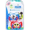 Dodie - Sucettes forme anatomique silicone Disney Baby Mickey (6M +) N°A63 - (x2)