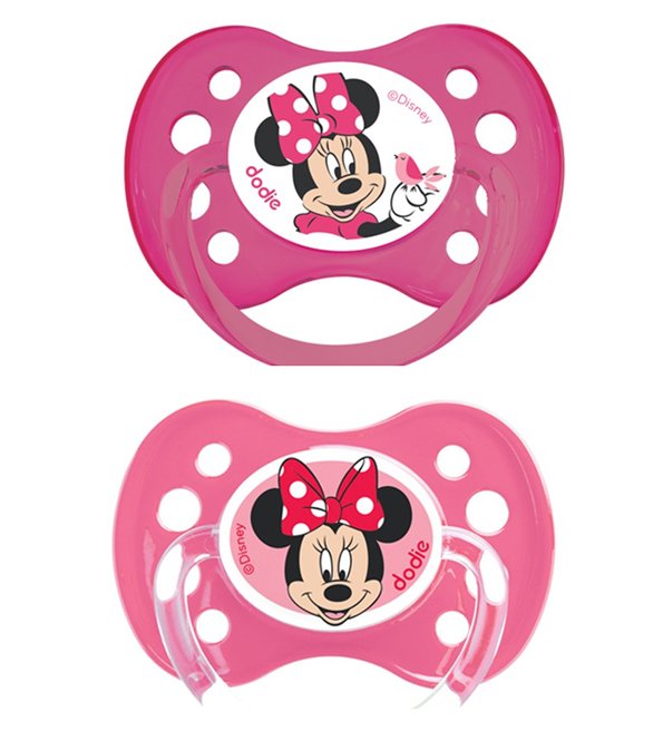 Dodie - Sucettes forme anatomique silicone Disney Baby Minnie (6M +) N°A64 - (x2) – Image 2