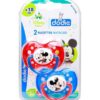 Dodie - Sucettes forme anatomique silicone Disney Baby Mickey (18M +) N°A65 - (x2)