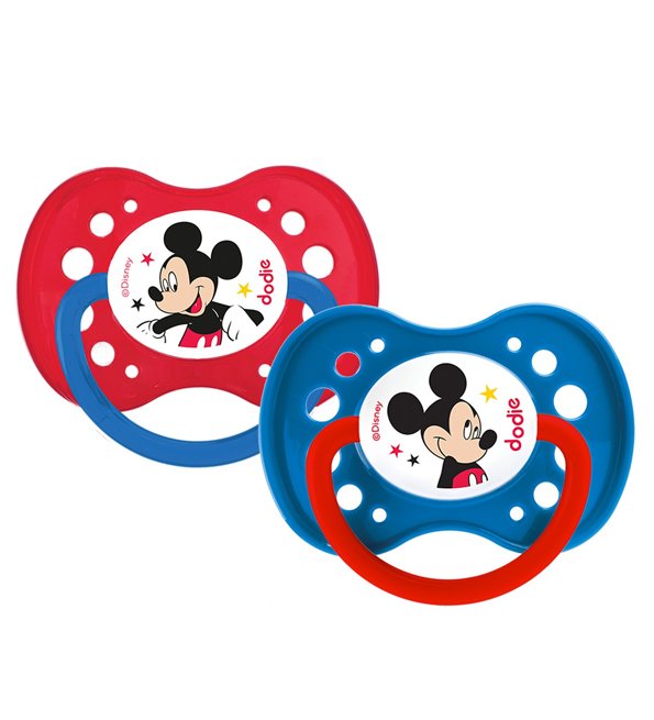 Dodie - Sucettes forme anatomique silicone Disney Baby Mickey (18M +) N°A65 - (x2) – Image 2