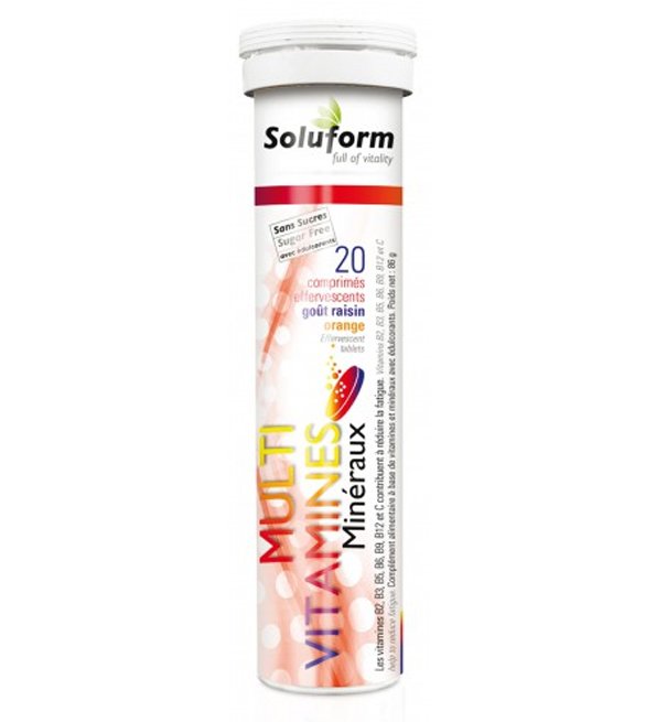 Soluform MultiVitamines Minéraux - 20 Comprimés