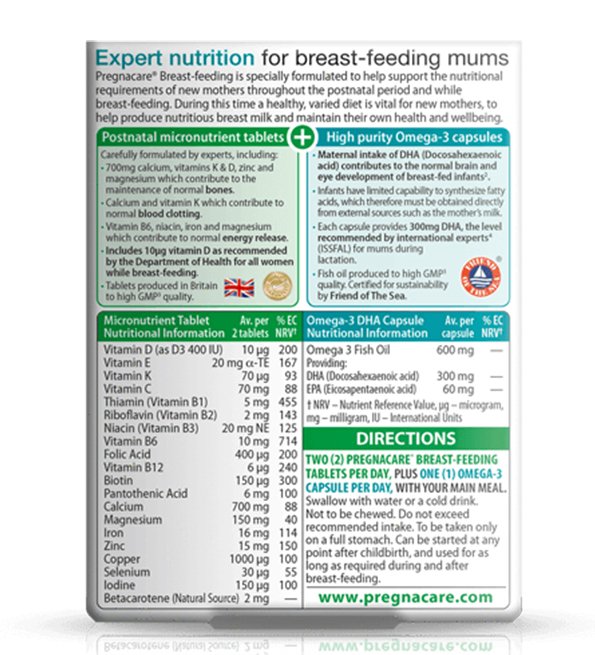 Vitabiotics - Pregnacare Allaitement - 84 Comprimés – Image 2