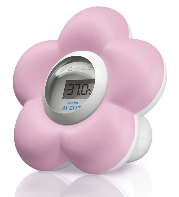 Avent - SCH550/21 - Thermomètre bain et chambre pour bébé (Rose) – Image 2