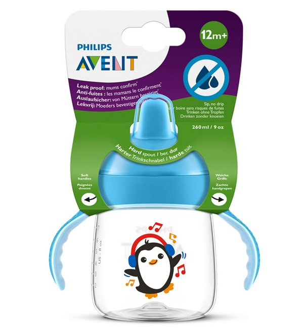 avent tasse pingouin 260ML 12M+ scf753/05