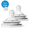 Avent - SCF043/27 - Tétine Natural 3 mois et + (Débit Moyen)