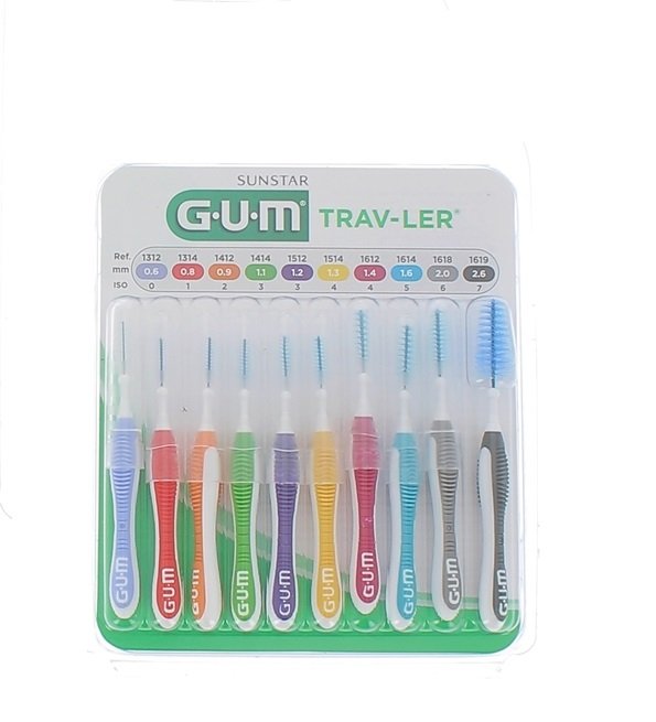 Brossettes interdentaires Trav-Ler GUM - lot de 10 brossettes