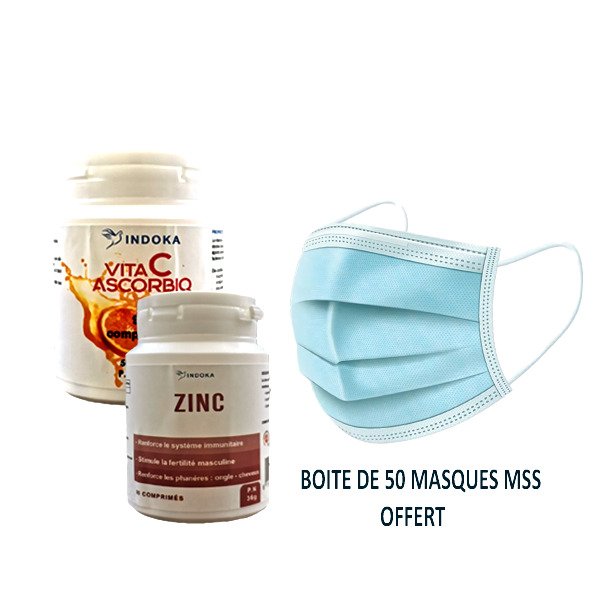 Pack Indoka (VitaC + Zinc) 90 Gélules