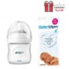 Avent - SCF671/17 - Biberon en Verre Natural - 120ml + + Waterwipes Lingettes Bébé 10Pièces Offerte