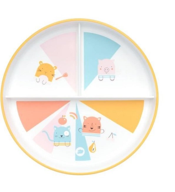 BéBé CONFORT ASSIETTE D’APPRENTISSAGE AVEC COMPARTIMENTS – DOMINO