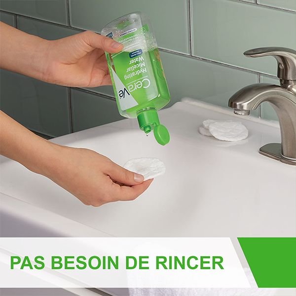 CeraVe Eau Micellaire Démaquillante Hydratante Peau Normale à Sèche | 295ml – Image 9