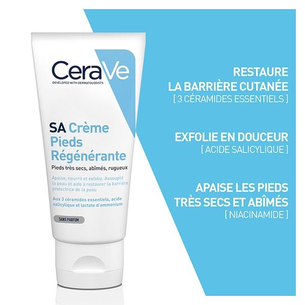 CeraVe SA Crème Régénérante Pieds Très Secs et Abîmés | 88ml – Image 3