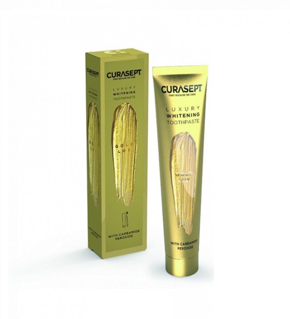 CURASEPT GOLD LUXURY WHITENING DENTIFRICE 75ML