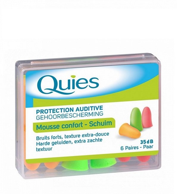 QUIES PROTECTION AUDITIVE MOUSSE CONFORT 6 PAIRES