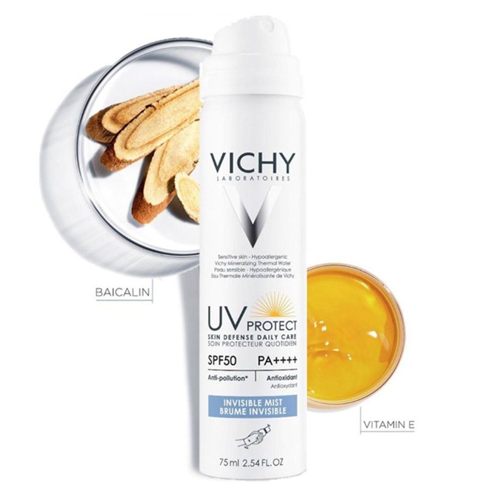 Vichy UV PROTECT Brume Hydratante Invisible SPF50 Tous Types de Peaux | 75ml – Image 2